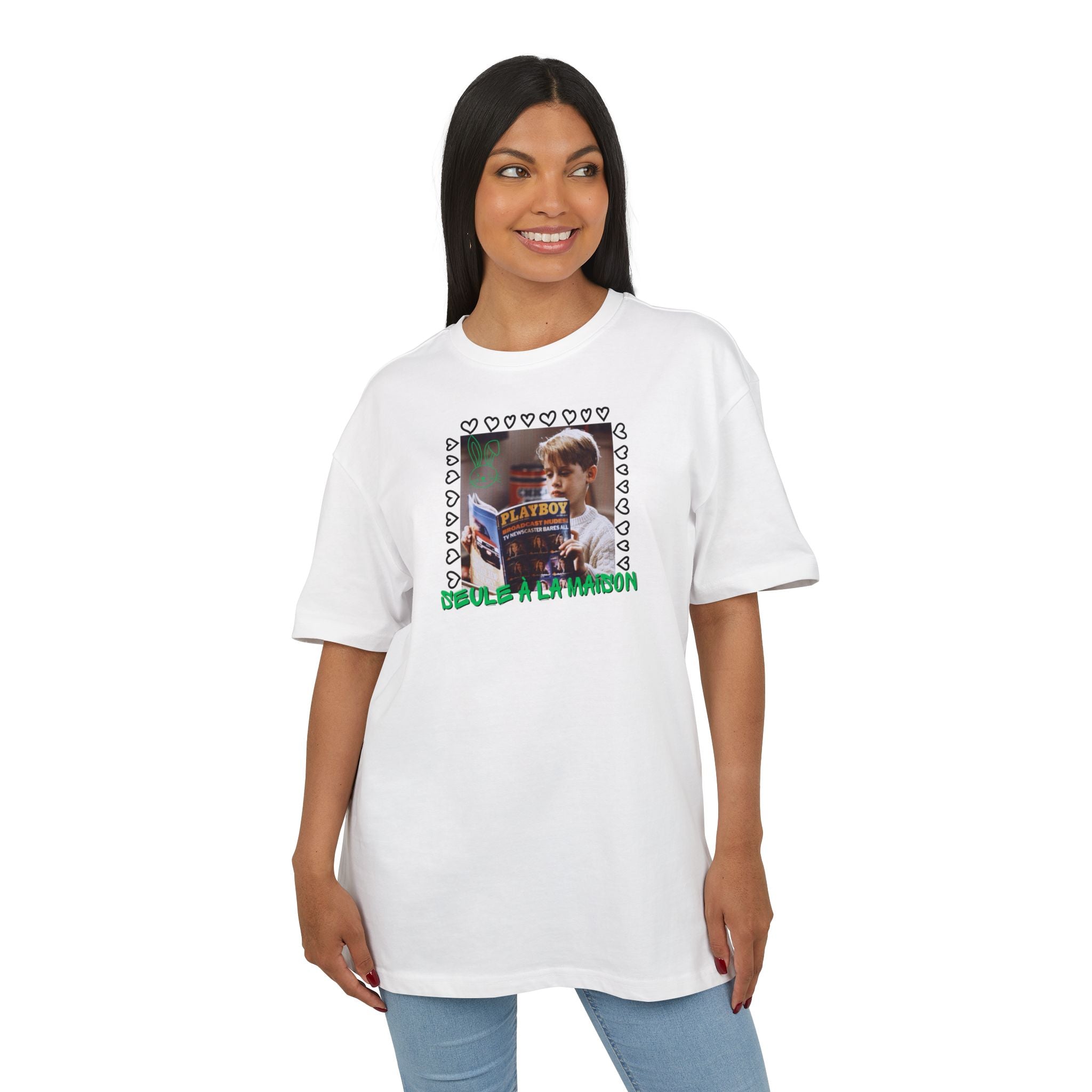 Home Alone | Heavy Cotton Oversize Unisex Tee